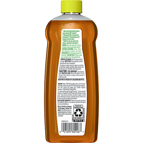 Pine-Sol Multi-Surface Cleaner Disinfectant Concentrated, Pine Scent, 14 oz Bottle (60146EA)