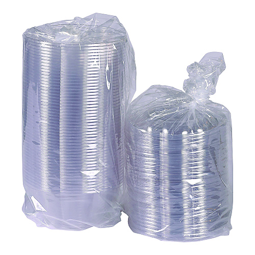 Eco-Products Renewable and Compostable Salad Bowls with Lids, 32 oz, Clear, Plastic, 50/Pack, 3 Packs/Carton (EPSB32)