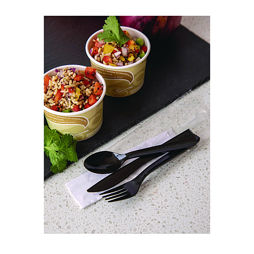 Eco-Products 100% Recycled Content Cutlery, Fork, 6", Black, 50/Pack, 20 Pack/Carton (EPS112)