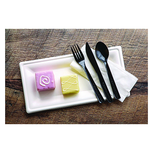 Eco-Products 100% Recycled Content Cutlery, Knife, 6", Black, 50/Pack, 20 Pack/Carton (EPS111)