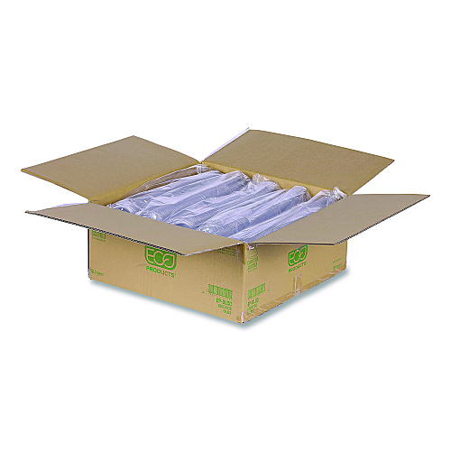 Eco-Products GreenStripe Cold Cup Dome Lids, With Hole, Fits 9oz to 24oz Cups, Clear, 100/Pack, 10 Packs/Carton (EPDLCC)