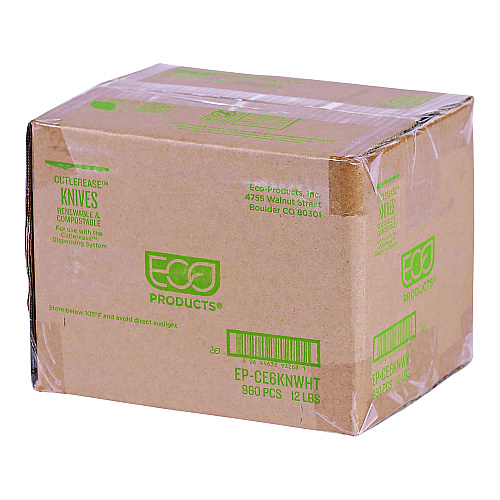 Eco-Products Cutlery for Cutlerease Dispensing System, Knife, 6", White, 960/Carton (EPCE6KNWHT)
