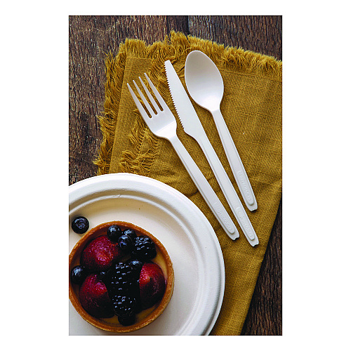 Eco-Products Cutlery for Cutlerease Dispensing System, Fork, 6", White, 960/Carton (EPCE6FKWHT)