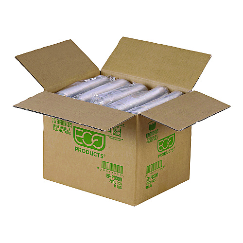 Eco-Products Renewable and Compostable Portion Cups, 3 oz, Plastic, Clear, 100/Pack, 20 Packs/Carton (EPPC300)