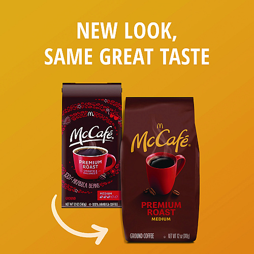 McCafe Ground Coffee, Premium Roast, 12 oz Bag (5535EA)