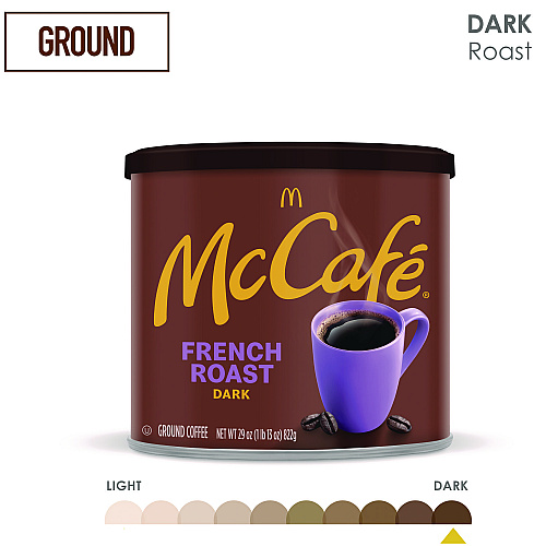 McCafe Ground Coffee, French Roast, 29 oz Can (7831EA)