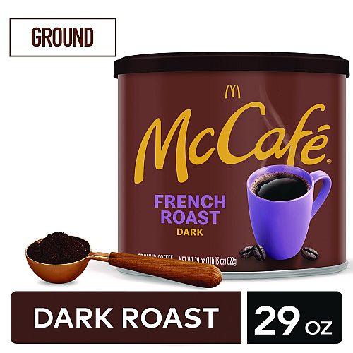 McCafe Ground Coffee, French Roast, 29 oz Can (7831EA)