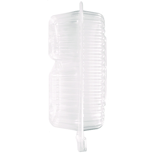 HFA Handi-Lock Three-Compartment Food Container, 8 x 3 x 8.87, Clear, Plastic, 250/Carton (6093S250)