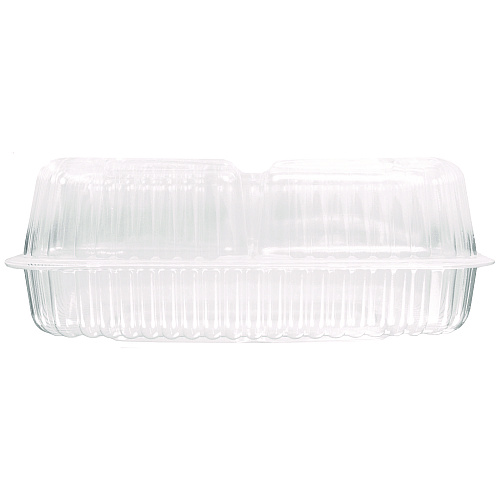HFA Handi-Lock Three-Compartment Food Container, 8 x 3 x 8.87, Clear, Plastic, 250/Carton (6093S250)