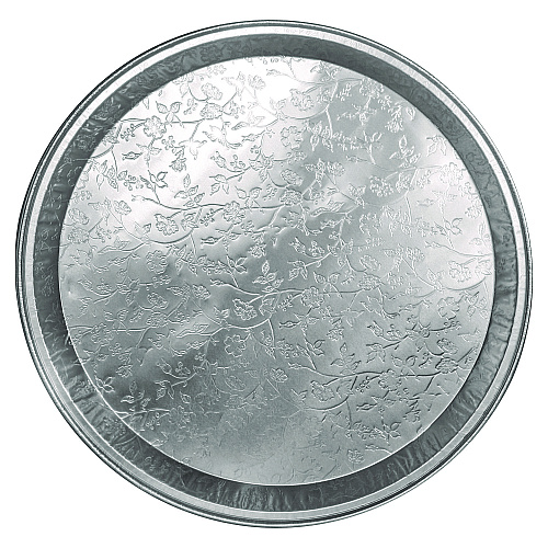 HFA Aluminum Embossed Tray, 12" Diameter, 25/Carton (401380)