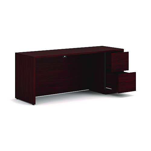 HON 10500 Series Full-Height Right Pedestal Credenza, 72w x 24d x 29.5h, Mahogany (105903RNN)
