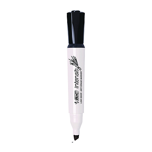 BIC Intensity Low Odor Chisel Tip Dry Erase Marker, Broad Chisel Tip, Assorted Colors, Dozen (GDEM11MAAST)