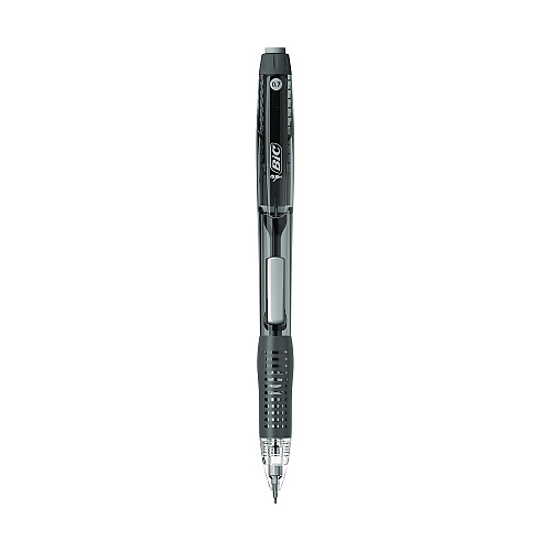 BIC Break-Resistant Mechanical Pencils with Erasers, 0.7 mm, HB (#2), Black Lead, Assorted Barrel Colors, 12/Pack (MV7PR11BLK)