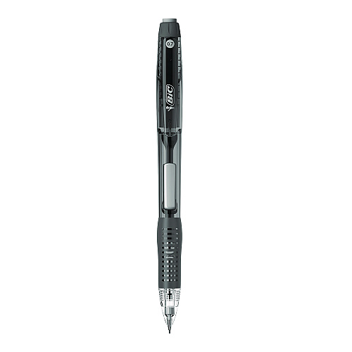 BIC Break-Resistant Mechanical Pencils with Erasers, 0.7 mm, HB (#2), Black Lead, Assorted Barrel Colors, 4/Pack (MV7PRP4BLK)
