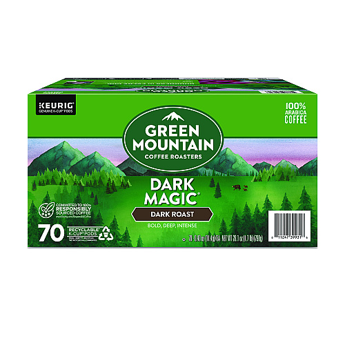 Keurig Dark Magic Extra Bold Coffee K-Cups, Regular, 70/Box (5000373740)