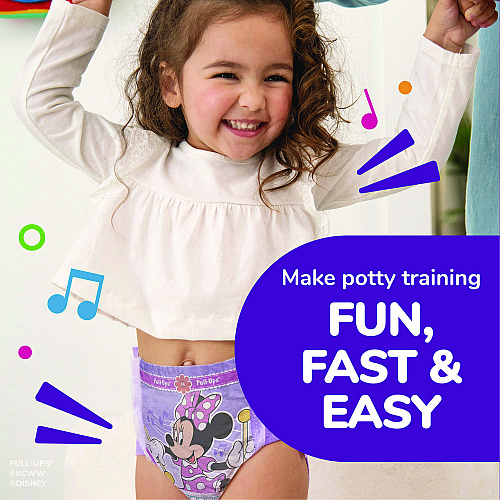 Huggies&reg; Girls Potty Training Pull-Ups, 2T-3T, 18-34 lbs, 94 Pack (45268)