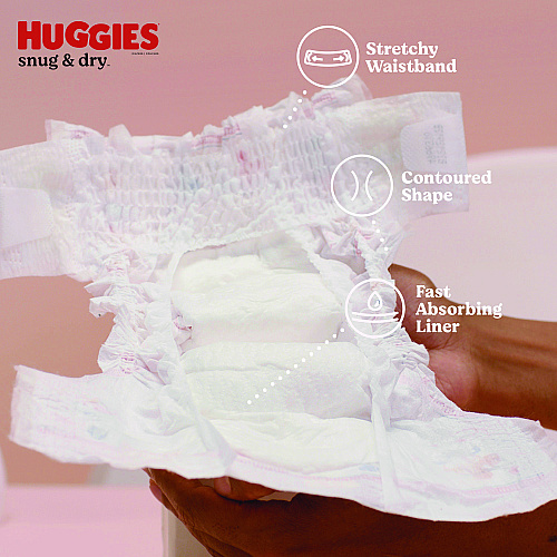 Huggies&reg; Sung and Dry Diapers, Size 6, 35+ lbs., 104 Diapers (51516)