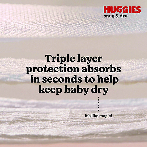 Huggies&reg; Sung and Dry Diapers, Size 6, 35+ lbs., 104 Diapers (51516)