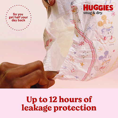 Huggies&reg; Sung and Dry Diapers, Size 6, 35+ lbs., 104 Diapers (51516)