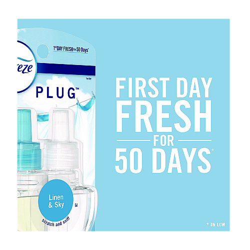 Febreze PLUG Air Freshener Refills, Downy April Fresh, 0.87 oz (52369)