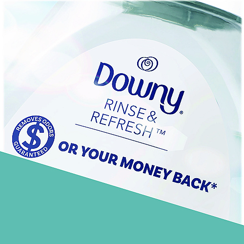 Downy Rinse and Refresh Liquid Fabric Softener, Cool Cotton Scent, 48 oz Bottle (3700091446)