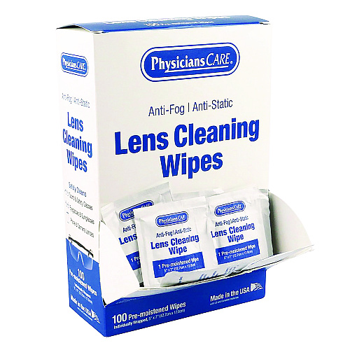 PhysiciansCare Lens Cleaning Wipe, 100/Box (91295)