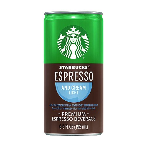 Starbucks Cold Brew Coffee, Espresso and Cream Light, 6.5 oz Can, 24/Carton (PEP04517)
