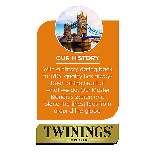 TWININGS Probiotics Lemon and Ginger Herbal Tea Bags, 0.05 oz, 18/Box (TNA95223)