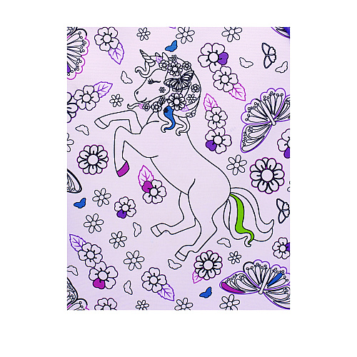 Crayola Color-Your-Own Backpack, Mystical Unicorn, 15 x 5 x 16, Pink/Purple (B23CL56804ST)