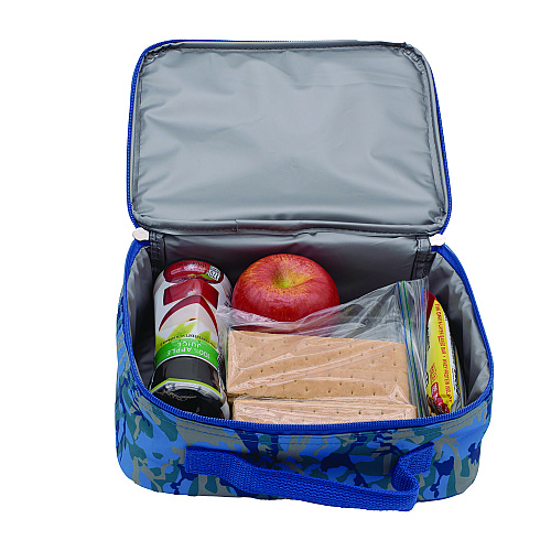 Crayola Color-Your-Own Lunch Bag with Marker Set, Oceanfront, 9.5 x 3.5 x 7.5, Blue Camo (B23CL56807ST)