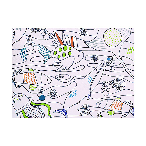 Crayola Color-Your-Own Lunch Bag with Marker Set, Oceanfront, 9.5 x 3.5 x 7.5, Blue Camo (B23CL56807ST)