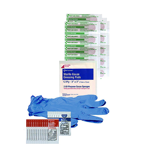 First Aid Only 137-Piece Wound Care Treatment Pack, Resealable Plastic Bag (91164)