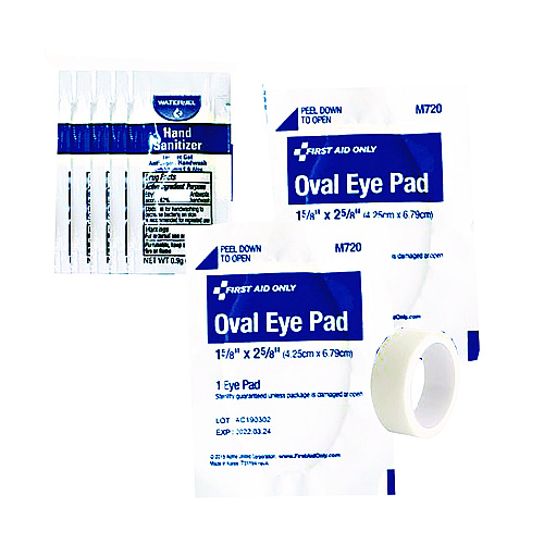 First Aid Only Eye Care Treatment Pack, 10 Pieces, Resealable Plastic Bag (91168)