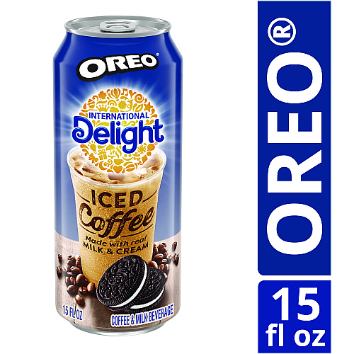 International Delight Iced Coffee, Oreo, 15 oz Can, 12/Carton (WWI07501)