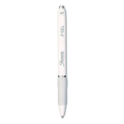 Sharpie S-Gel Gel Pen, Retractable, Medium 0.7 mm, Black; Blue Ink, Black; Gray; White Barrels, 12/Pack (2129832)