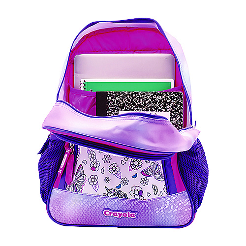 Crayola Color-Your-Own Backpack, Mystical Unicorn, 15 x 5 x 16, Pink/Purple (B23CL56804ST)