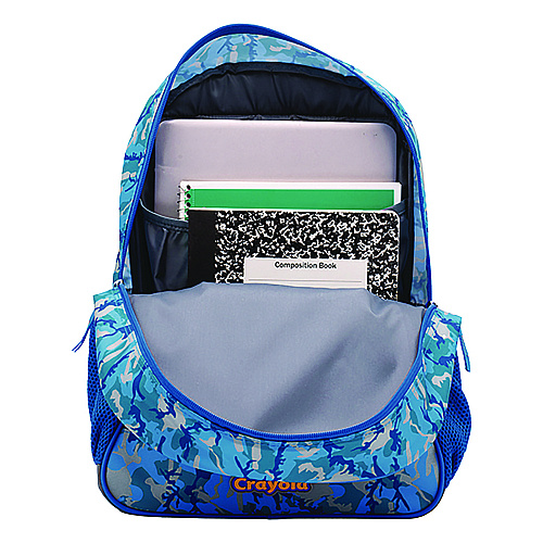 Crayola Color-Your-Own Backpack, Oceanfront, 15 x 5 x 16, Blue/Black (B23CL56806ST)