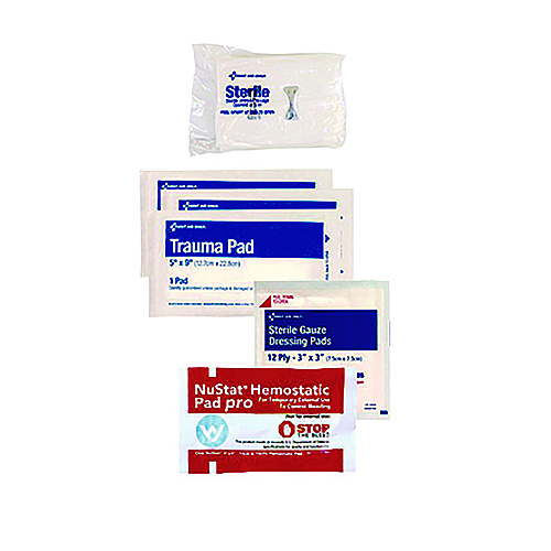 First Aid Only 12-Piece Bleeding Control Treatment Pack, 12 Pieces, Resealable Plastic Bag (91166)