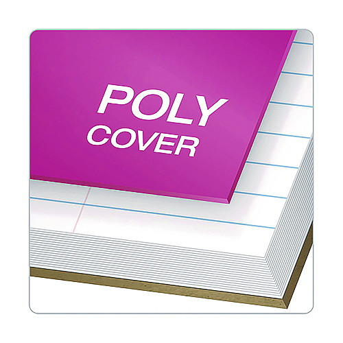 Oxford Poly One-Subject Notebook, 1 Subject, College Rule, Randomly Assorted Cover Color, (100) 11 x 9 Sheets (10590)