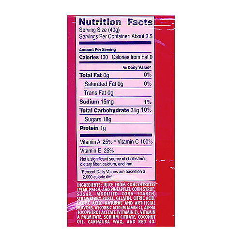 Welch's Fruit Snacks, Strawberry, 5 oz Pouch, 12/Box (PIM05096)