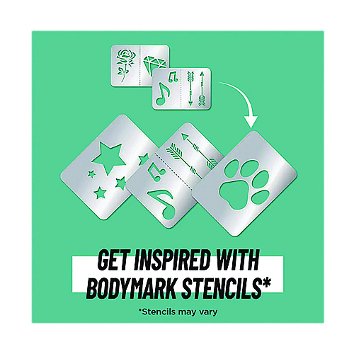 BIC BodyMark Temporary Tattoo Markers, Fine Brush Tip, Assorted Colors, 8/Pack (MTBP81AST)