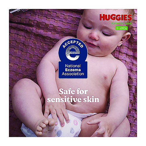 Huggies Natural Care Sensitive Baby Wipes, Unscented, White, 64/Pack, 12 Packs/Carton (51079)