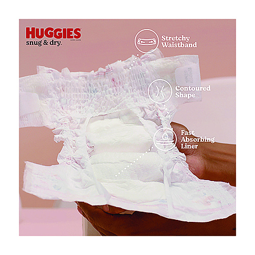 Huggies&reg; Snug and Dry Diapers, Size 5, 27+ lbs., 132 Diapers (51517)