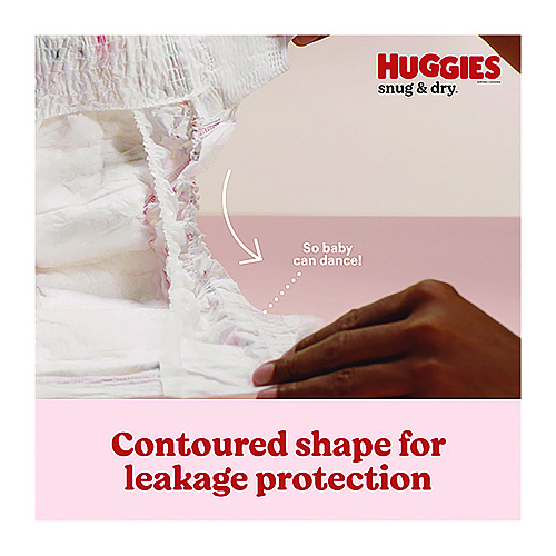 Huggies&reg; Snug and Dry Diapers, Size 5, 27+ lbs., 132 Diapers (51517)