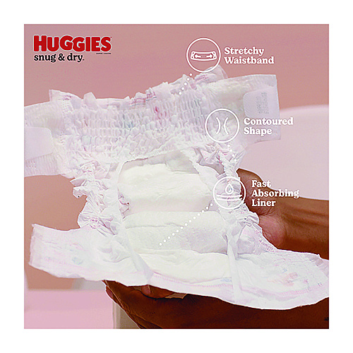 Huggies&reg; Snug and Dry Diapers, Size 3, 16-28 lbs, 168 Diapers (51520)
