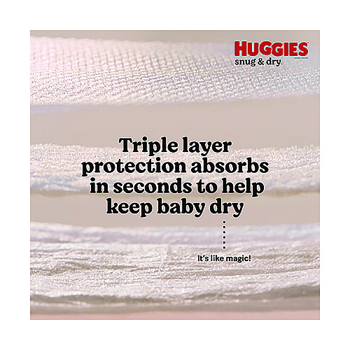 Huggies&reg; Snug and Dry Diapers, Size 3, 16-28 lbs, 168 Diapers (51520)