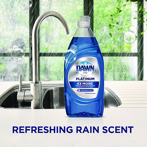 Dawn&reg; Platinum Dish Soap, Refreshing Rain, 54.8 oz, 2 Bottles (04504)