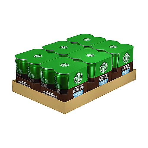 Starbucks Cold Brew Coffee, Espresso and Cream Light, 6.5 oz Can, 24/Carton (PEP04517)