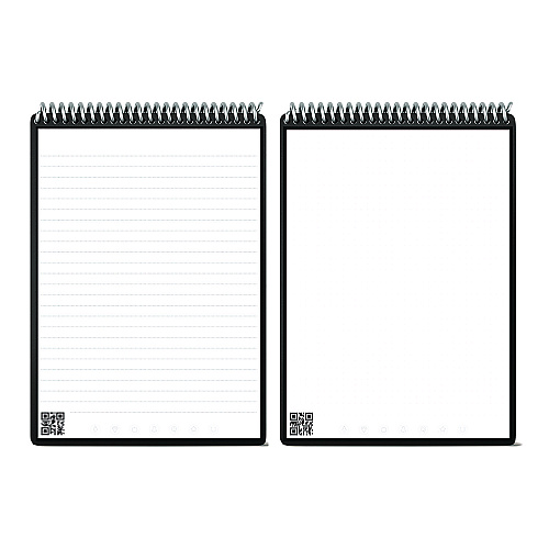 Rocketbook Flip Smart Notepad, Black Cover, Lined/Dot Grid Rule, 6 x 8.8, White, 36 Sheets (FLPERCCCEFR)