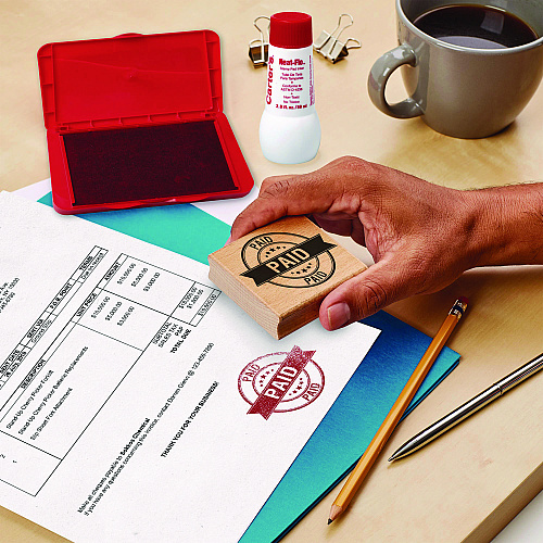 Carter's Neat-Flo Stamp Pad Inker, 2 oz Bottle, Red (21447EA)